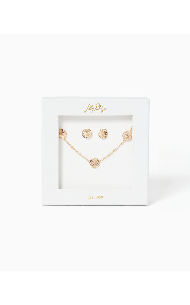 Lilly Logo Boxed Jewelry Set - Gold Metallic