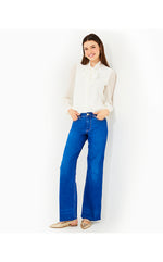 33" Aniston High Rise Straight Leg Jean - Medium Wash