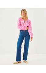 33" Aniston High Rise Straight Leg Jean - Medium Wash
