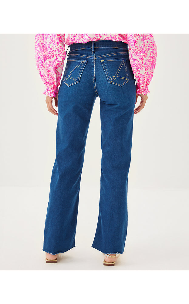 33" Aniston High Rise Straight Leg Jean - Medium Wash