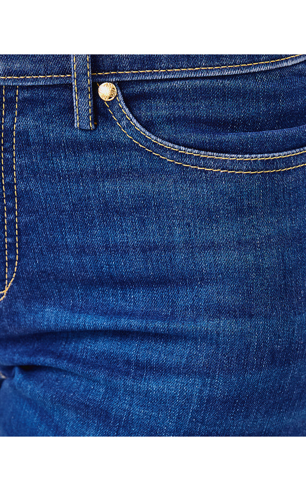 33" Aniston High Rise Straight Leg Jean - Medium Wash