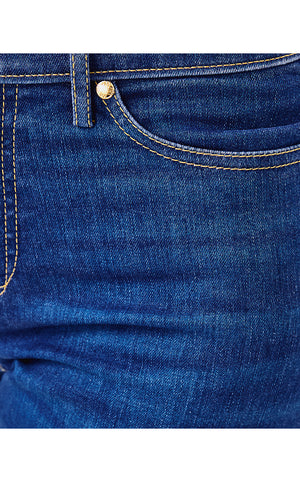 33" Aniston High Rise Straight Leg Jean - Medium Wash