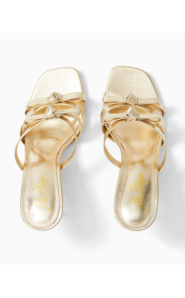 Wanda Slide Sandal - Gold Metallic