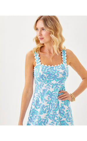 Dwyer Midi Dress - Jacaranda Blue - Simply The Zest
