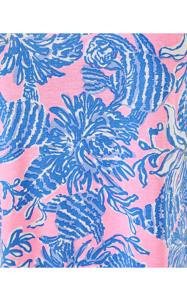 Cody Short Sleeve Dress- Conch Shell Pink Up Scale
