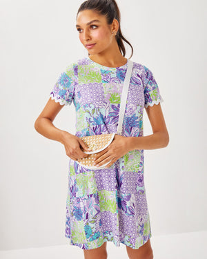 Cody Short Sleeve Dress - Multi Juicy Story Patch