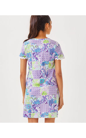 Cody Short Sleeve Dress - Multi Juicy Story Patch