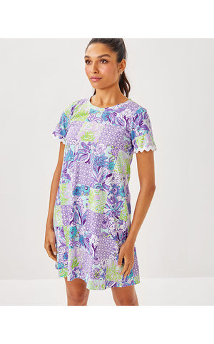 Cody Short Sleeve Dress - Multi Juicy Story Patch