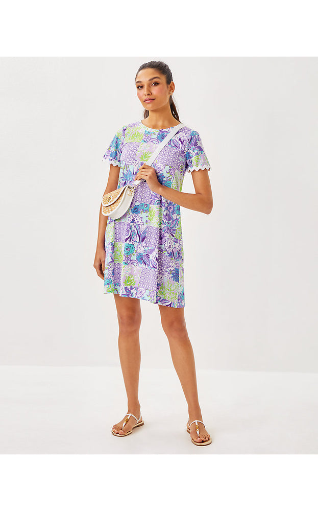 Cody Short Sleeve Dress - Multi Juicy Story Patch