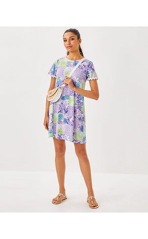 Cody Short Sleeve Dress - Multi Juicy Story Patch