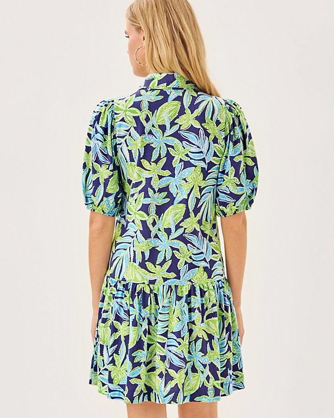 Bingley Dress - Sapphire Pool Tropical Tango
