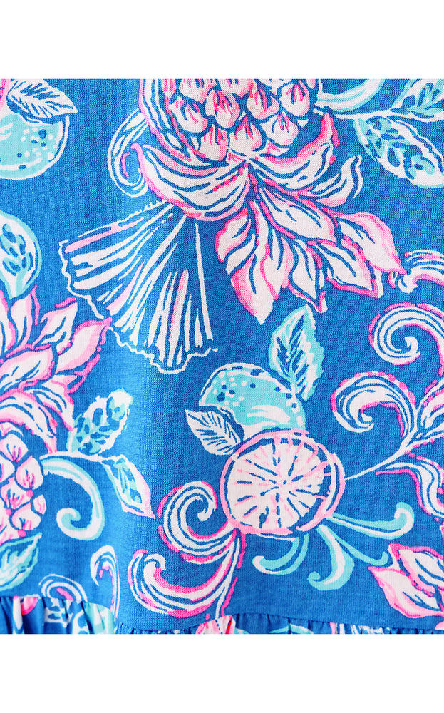 Bingley Dress Sunwashed Blue Citrus Crush