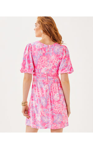 Brightan Dress - Rousseau Pink - Zen Garden