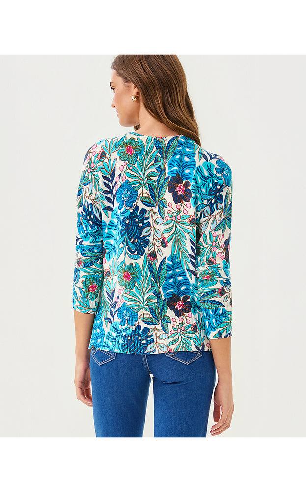 Salima Sweater - Breezy Aqua Best Fronds Forever