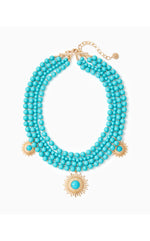 Sunshine Jungle Necklace - Breezy Aqua