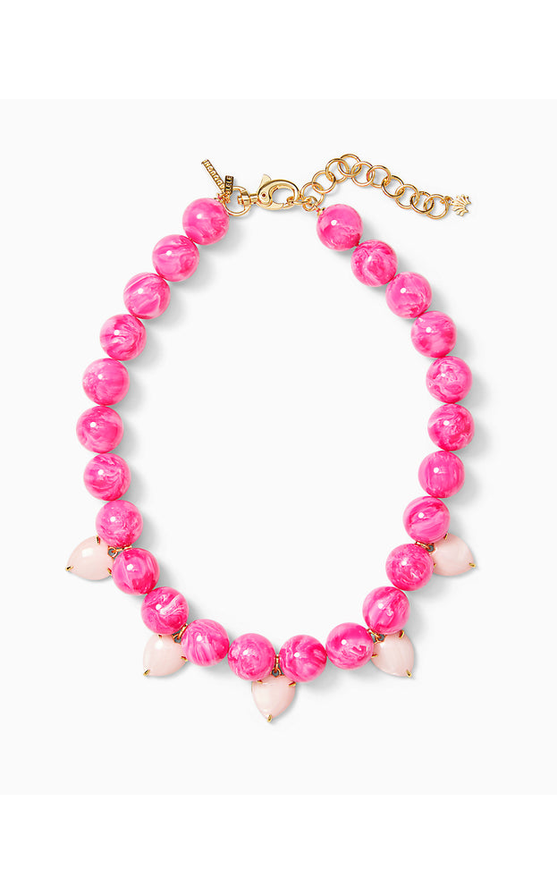 Lilly X Lele Heart Country Club Necklace - Passion Fruit Pink