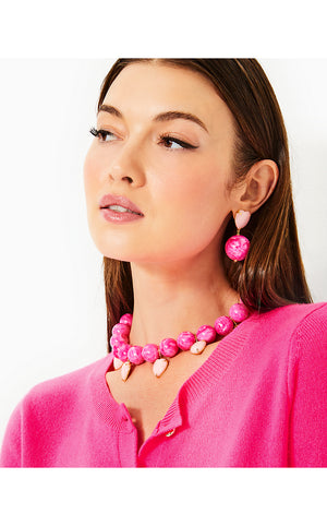 Lilly X Lele Heart Country Club Necklace - Passion Fruit Pink