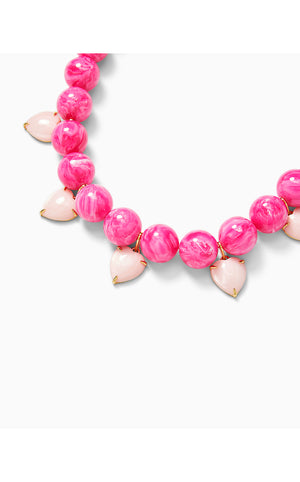 Lilly X Lele Heart Country Club Necklace - Passion Fruit Pink