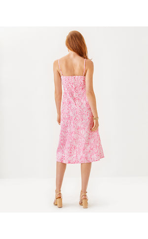 Allarie Midi Dress - Rousseau Pink - Tulip To Tango