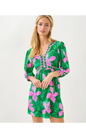 Wexlee Skirted Romper - Kitts Green Sunset Shadows Engineered