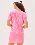 Barreto Knit Top - Rousseau Pink Cool As Shell