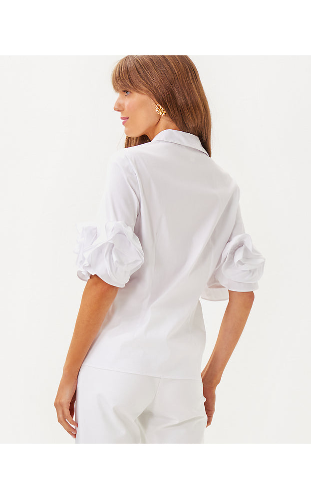 The Flower Lilly Shirt - Resort White