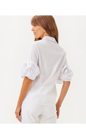 The Flower Lilly Shirt - Resort White