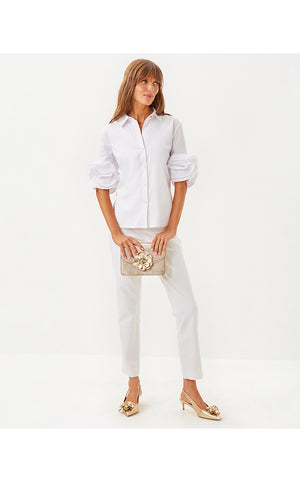 The Flower Lilly Shirt - Resort White