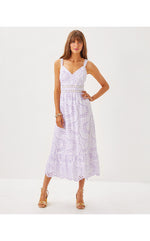 Tiah Midi Dress - Water Hyacinth - Dancing Daisies Eyelet
