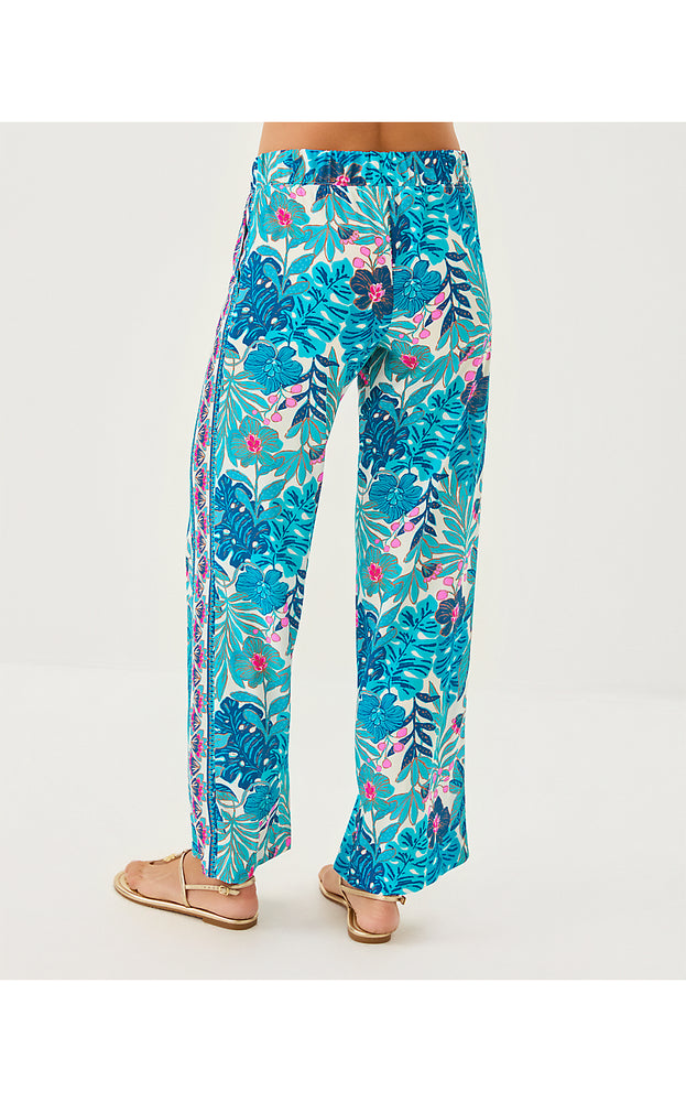 32" Bal Harbour Palazzo Pant - Breezy Aqua Best Fronds Forever Engineered