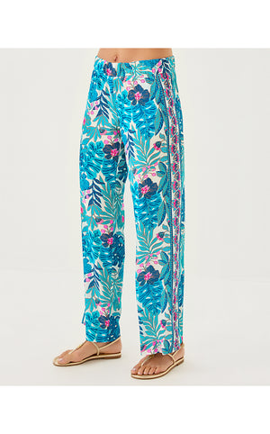 32" Bal Harbour Palazzo Pant - Breezy Aqua Best Fronds Forever Engineered