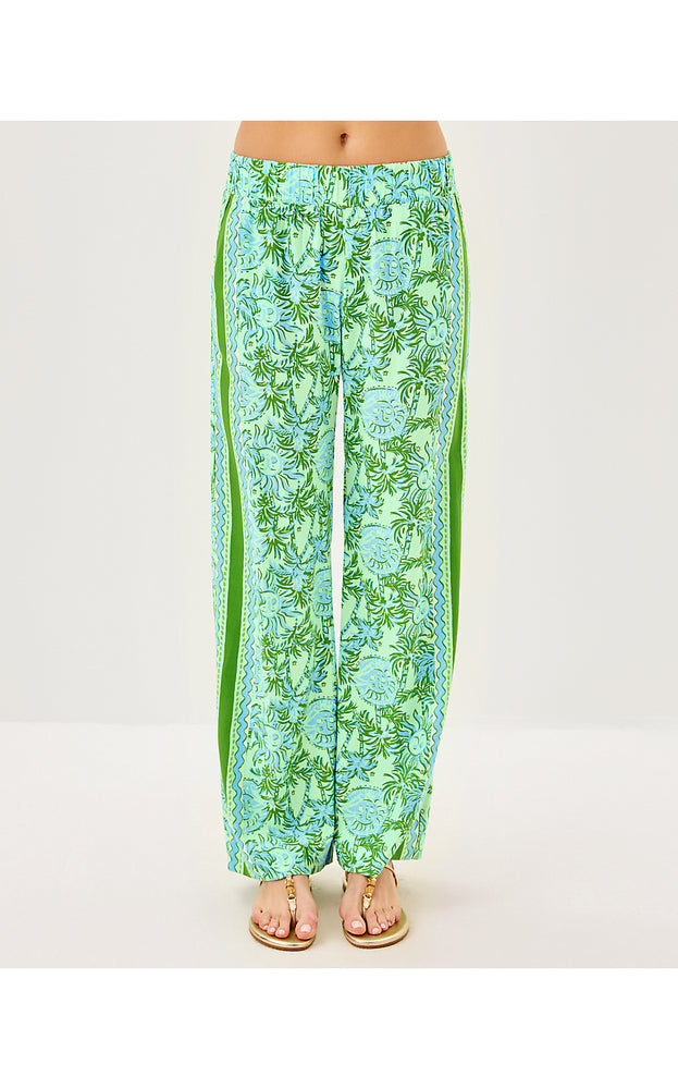 32" Bal Harbour Palazzo Pant - Cool Mint Catchin Rays Engineered