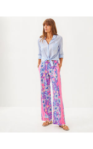 32" Bal Harbour Palazzo Pant - Multi - Totally Koalafied Engineered Bottom