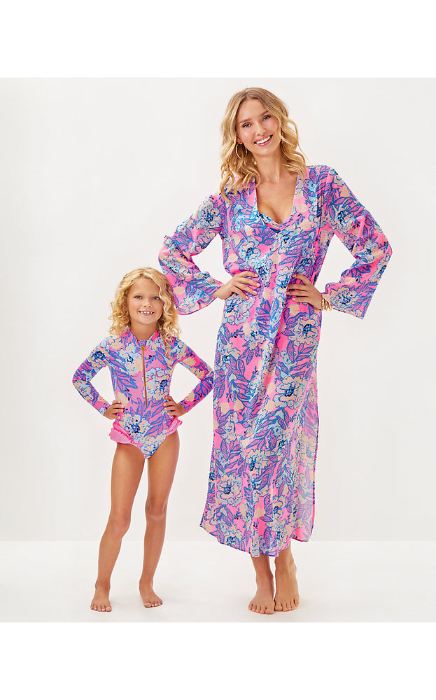 Perry Long Sleeve Maxi Cover-Up - Multi - Totally Koalafied