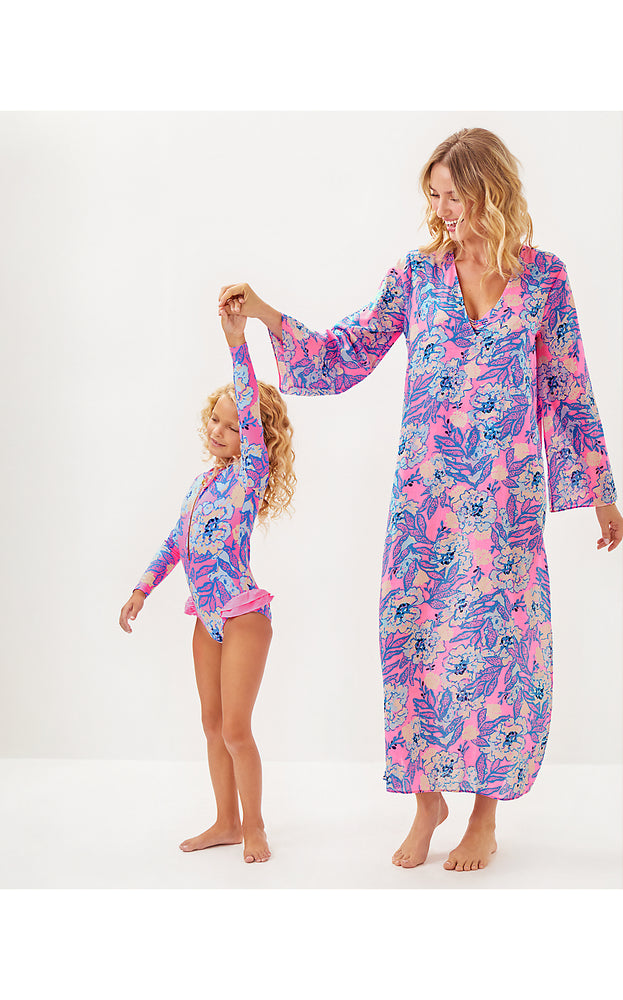 Perry Long Sleeve Maxi Cover-Up - Multi - Totally Koalafied