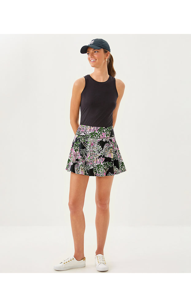 UPF 50+ Luxletic Barcelona High Rise Skort - Onyx PB Anniversary Toile
