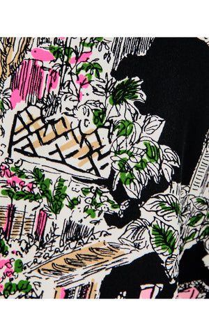 UPF 50+ Luxletic Barcelona High Rise Skort - Onyx PB Anniversary Toile