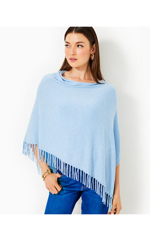 Gato Poncho - Heathered Bonaire Blue