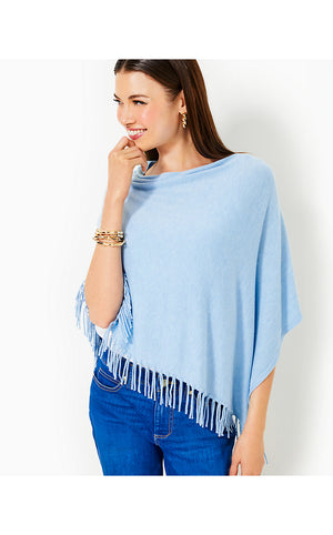 Gato Poncho - Heathered Bonaire Blue