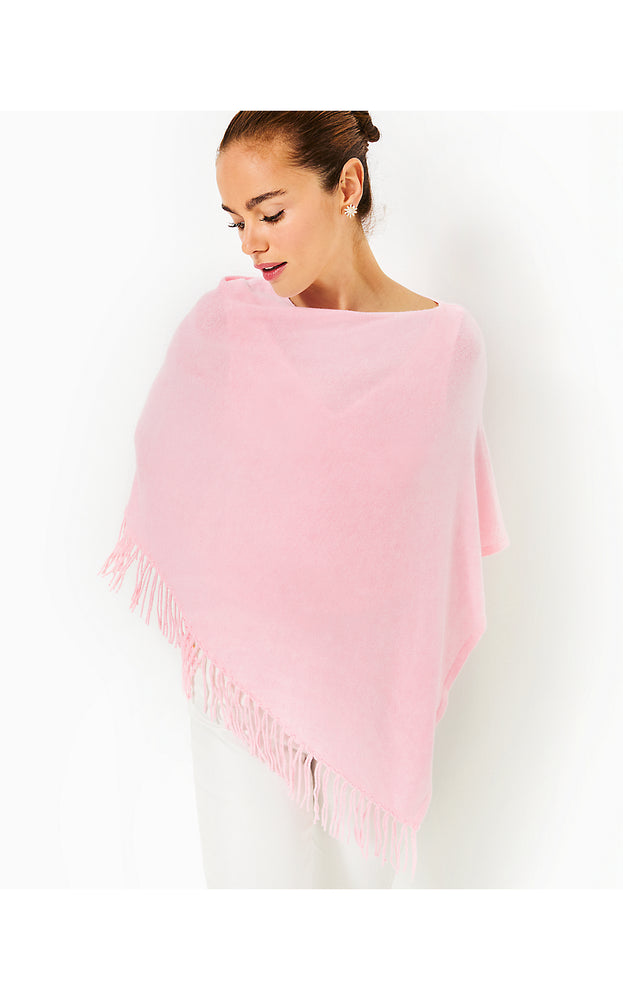 Gato Poncho - Heathered Conch Shell Pink