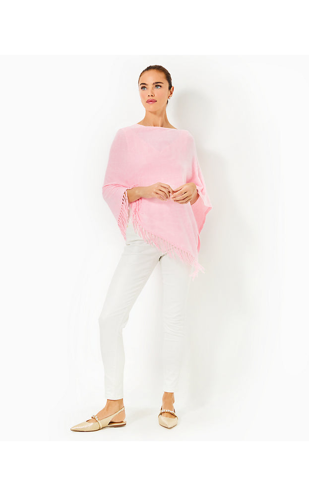 Gato Poncho - Heathered Conch Shell Pink