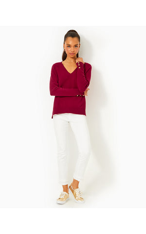 Kaycee Sweater - Malbec Red