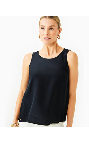 Dionna Silk Top - Noir