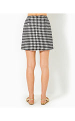 Kels Mini Skirt - Noir Houndstooth Sequin Boucle