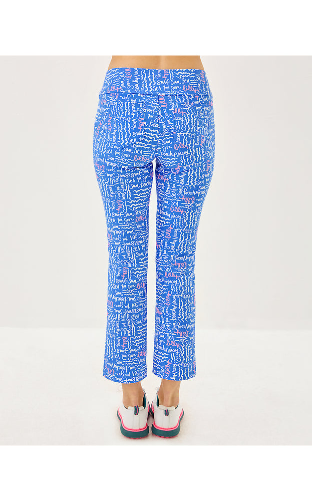 UPF 50+ Luxletic 28" Corso Kick Flare Pant - Sunwashed Blue Seacrets Golf