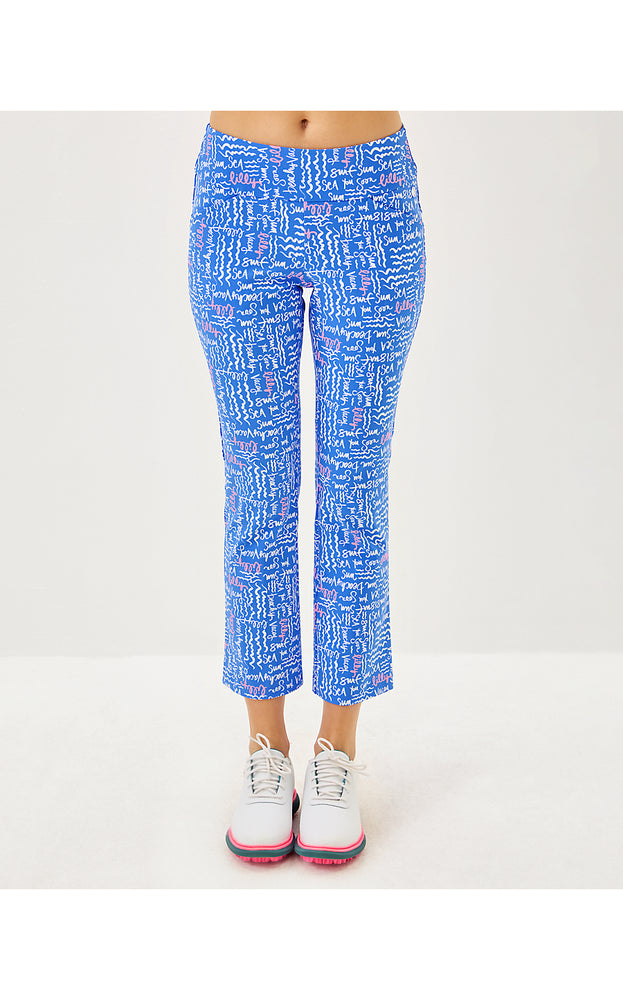 UPF 50+ Luxletic 28" Corso Kick Flare Pant - Sunwashed Blue Seacrets Golf
