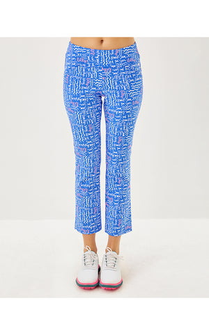 UPF 50+ Luxletic 28" Corso Kick Flare Pant - Sunwashed Blue Seacrets Golf