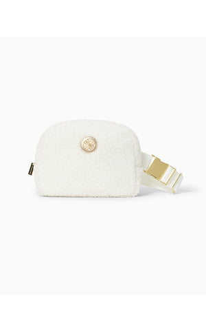 Jeanie Sherpa Belt Bag - Coconut