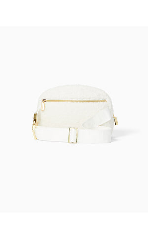 Jeanie Sherpa Belt Bag - Coconut