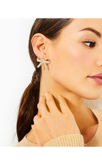 My Beau Earrings- Gold Metallic